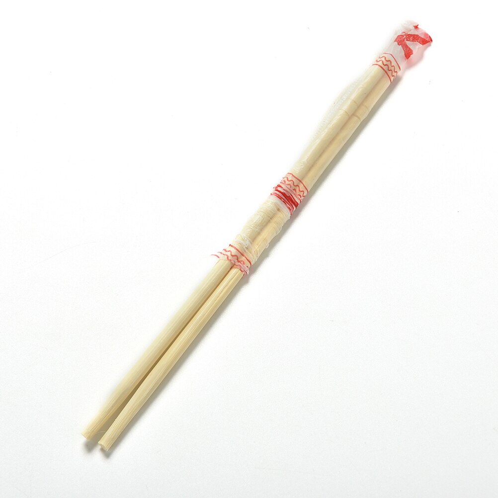 Palillos chinos desechables de madera, de bambú, Hashi, envueltos individualmente, 40 pares