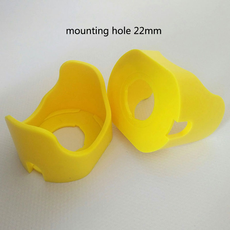 22mm Emergency Stop Push Button Switch Protection Guard Cover Transparent Button Switch Protector Box: Brown