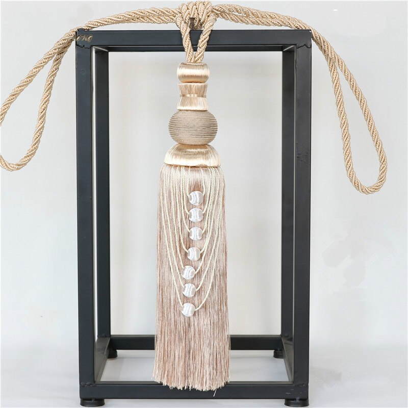 2 stks/paar Gordijn Tieback Bandjes Haken Houder Opknoping Bind Touwen Riem Gordijn Accessoires Tiebacks Tassel Fringe Borstel Decor