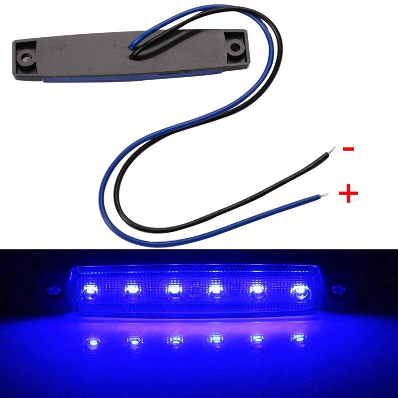 Marine Boat Lights Boat Courtesy Cockpit Light, 12V Waterproof Navigation Lights for Boat and Kayak(6Pack)