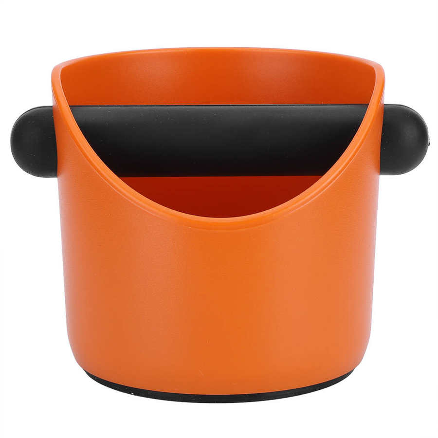 Mini Koffiedik Container Antislip Rechte Poort Huishoudelijke Grind Emmer Klop Bin Box Koffie Grind Dump Bin Koffie gereedschap: Oranje