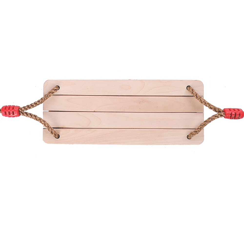 Adults Children Swing Rocking Wooden Chair Outdoor Garden Swings with Rope: As Shown     S