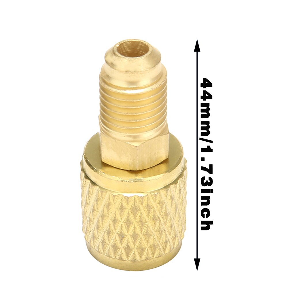 Adattatore Valvola R410A Per Aria Condizionata - 1/4" SAE Maschio A 5/16" Femmina Per Ricarica Refrigerante