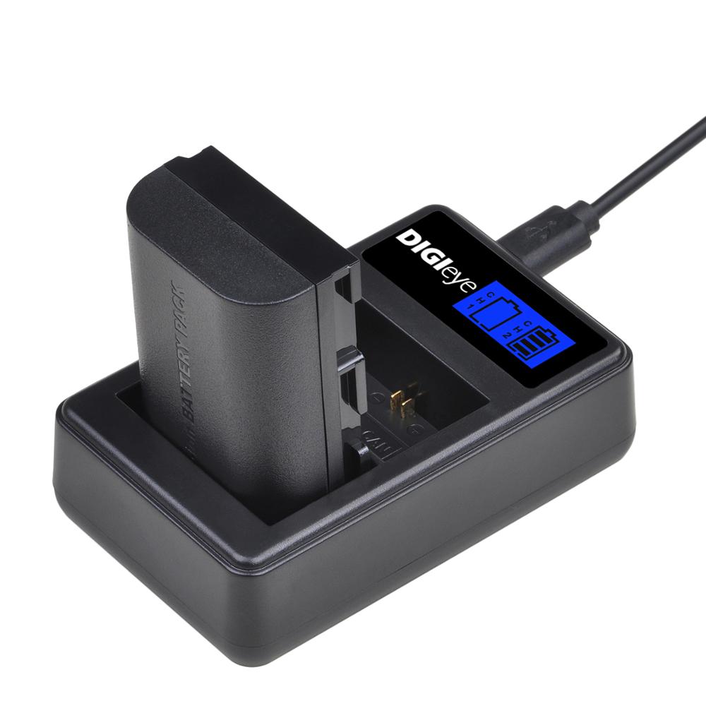 4 Uds 2650mAh LP-E6 LP-E6N batería + LCD cargador Dual para Canon EOS 5D Mark II 5D Mark III 5DS 5DS R 6D 6D 7D 7D 80D cámaras: 1 battery set