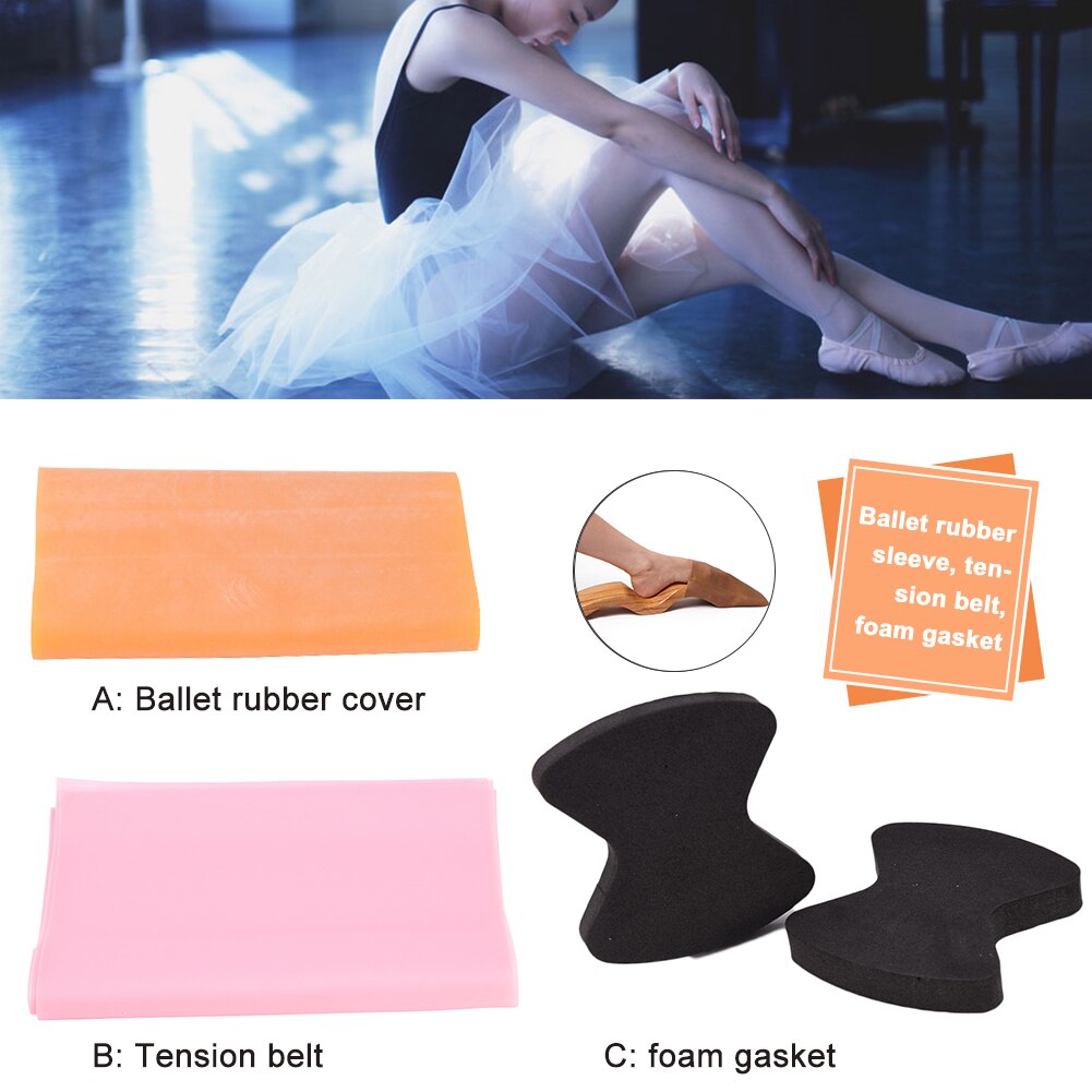 Gummi Ballett Gummi manschette Gummiband für Ballett Fuß Stretch Trage Bogen Enhancer Gymnastik Spann gürtel Schaum dichtung
