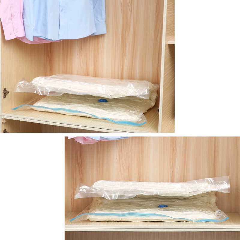 3/5 stk. vakuumposer til oppbevaring av klær, sengetøy, plassbesparende oppbevaringsposer, vakuumforseglet pakke, sammenleggbar komprimert organiseringpose