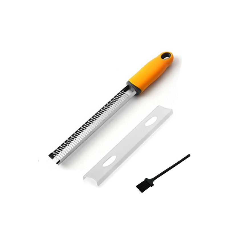 Cheese Shredder Grater 304 Stainless Steel Kit Lemon Zester Grater Cheese Board Set Hand Held Kitchen Cooking Tools: Yellow Set
