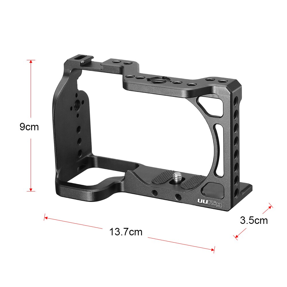 UURig Aluminum Alloy Camera Cage with Cold Shoe Compatible with Sony A6600