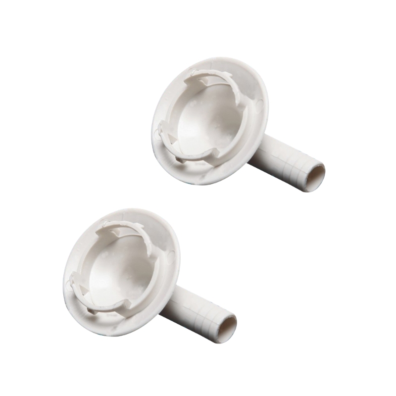 2pcs Universal Air Conditioner Drain Outlet Connector External Unit Drain Hose Connector Elbow Fitting Easy Installation: WHITE