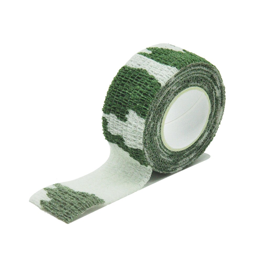 Cinta elástica de camuflaje para la nieve, Protector deportivo autoadhesivo, Protector de rodilla, vendaje atlético para dedo