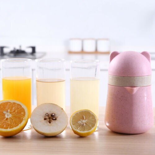 Mini manuel hånd citruspresser orange plastpresser citronfrugtpressesaft miljøvenlige pressere
