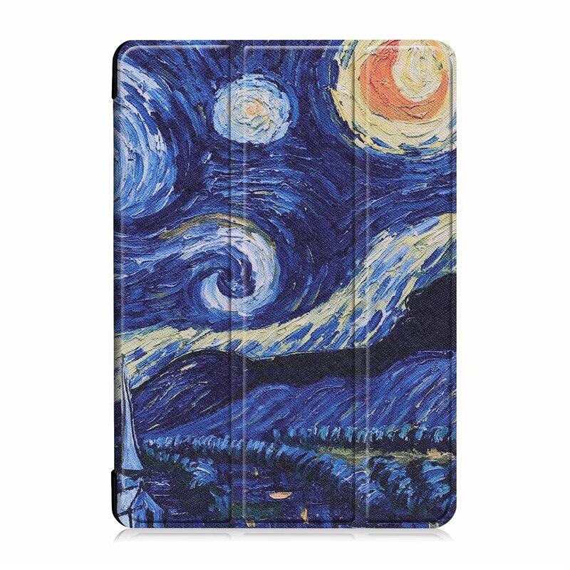 Sprawa dla Lenovo Tab M10 TB-X505F TB-X505X TB-X505L TB-X605F TB-X605L 10.1 cal składany stojak pokrywa dla Funda Lenovo Tab M10 przypadku: Starry Sky