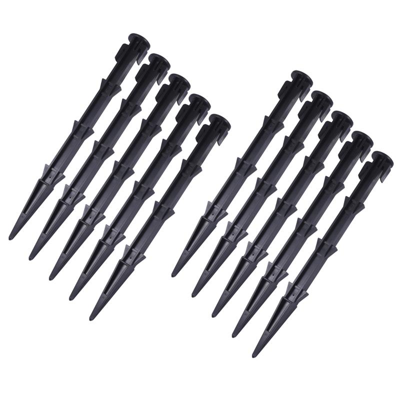 10 pces de plástico novela tenda estaca tenda toldo pegs fixos útil tendas prego acessório tenda unhas