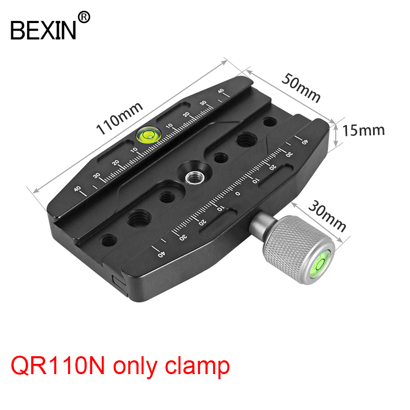 Qr70n dslr quick release klemme kamera stativ klemme profession skyde stativ plade montering adapter til punkt kamera stativ: Qr110n