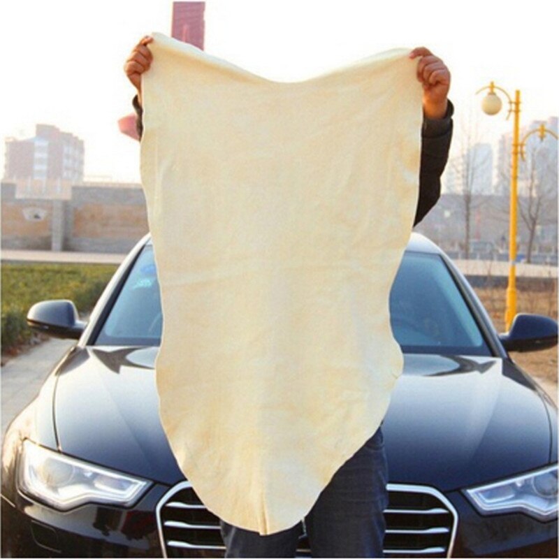 Natuurlijke Zeem Car Doekjes Wassen Suede Absorberende Handdoek Windows Schoon Zeem Doek