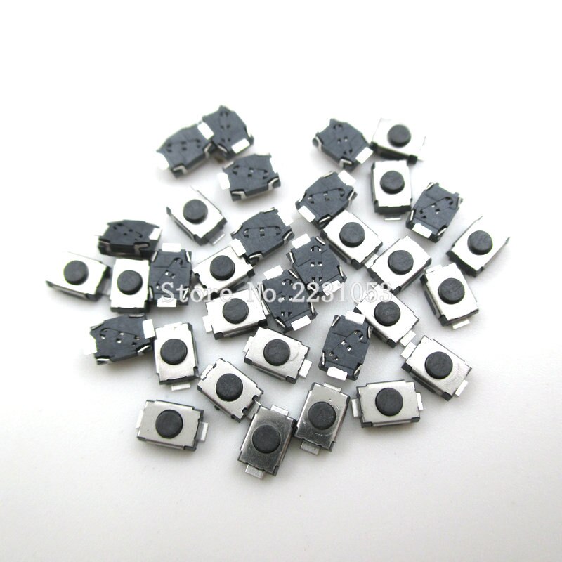 100 stks/partij SMD 2 Pin 3X4MM Tactile Tact Push Button Micro Schakelaar Momentary 3*4*2 MM Micro Knop
