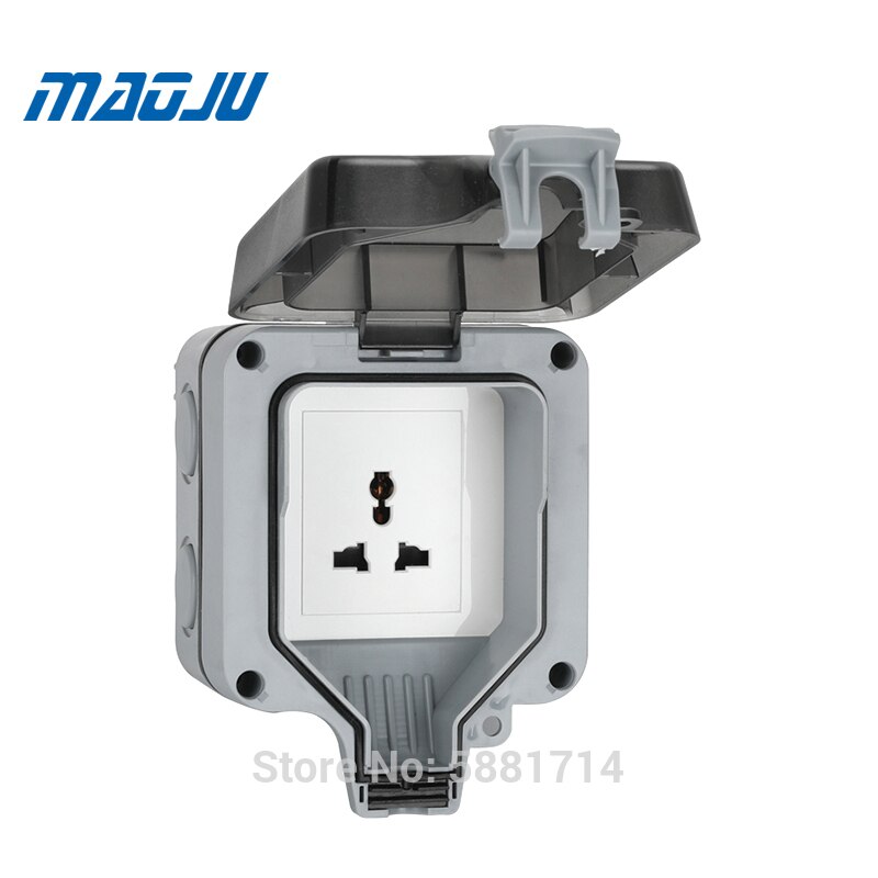 Weatherproof Outdoor Use Power Outlet IP66 Waterproof Socket Switch 3 Pin Multifunction Socket With On Off Switch: 3 Pin Multi Socket