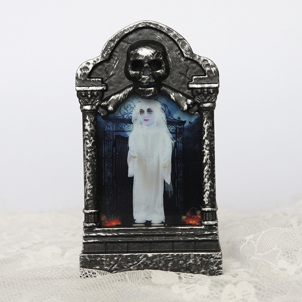 Halloween LED Light up Glowing Horror Atmosphere Venue Layout Decoration Tombstone Haunted House Set Home Party Decor