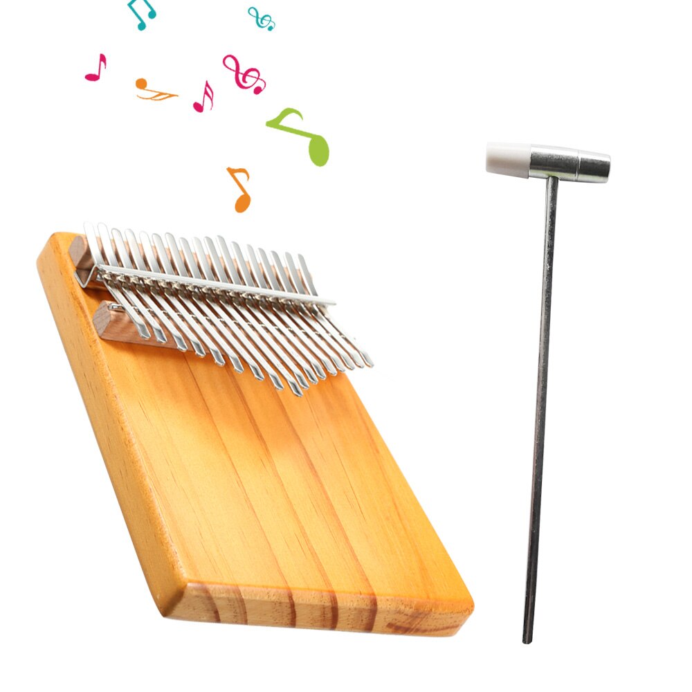 17 teclas kalimba Mbira Dedo de bolsillo Piano Kalimba instrumento Musical portátil pulgar Piano con bolsa de Carring para niños principiantes