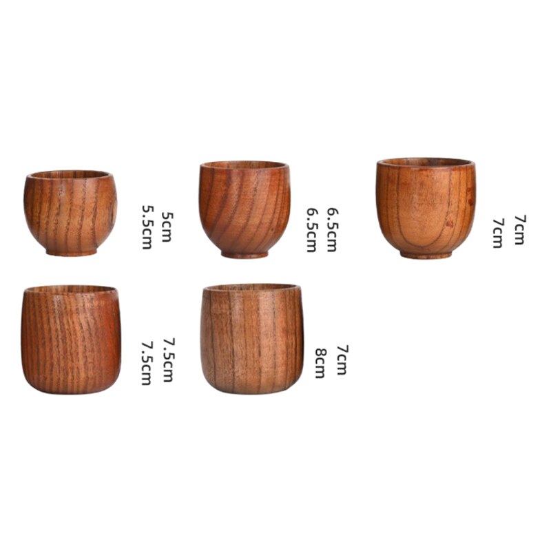 Houten Grote Buik Cups Handgemaakte Natuurlijke Spruce Hout Kopjes Bier Thee Koffie Melk Water Cup Keuken Bar Drinkware