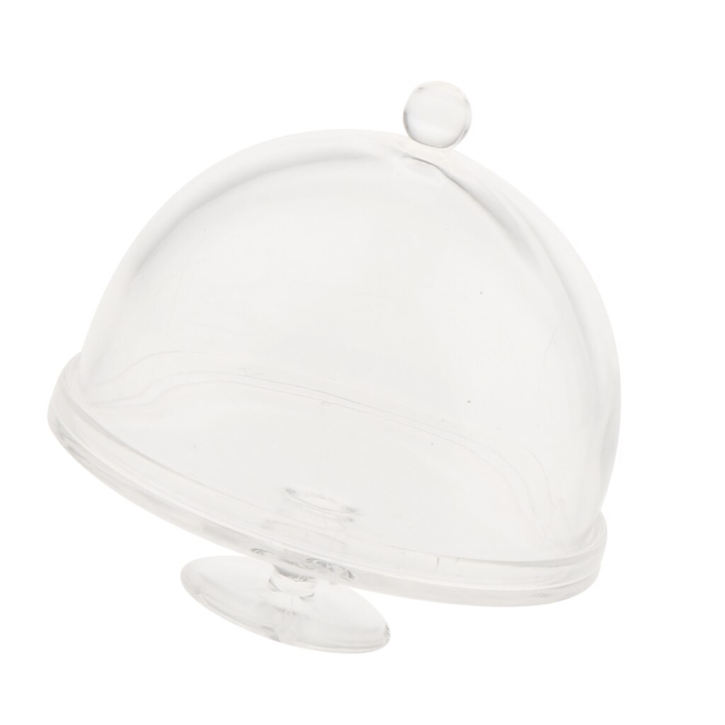 1/12 Scale Dollhouse Miniature Dessert Snack Doll House Clear Can Jar with Lid Kitchen Container Plate Toy Set