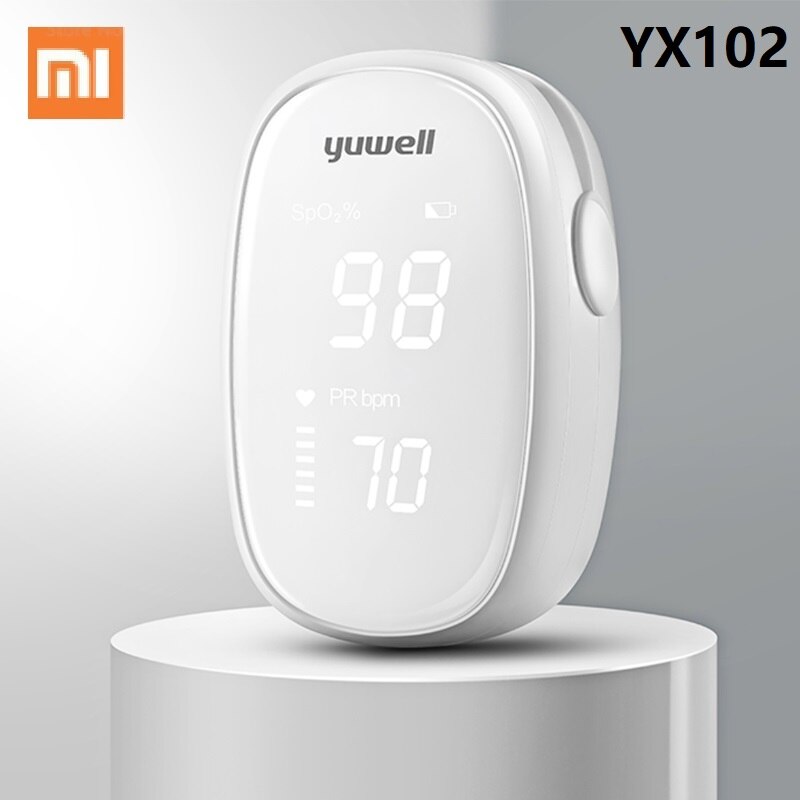 Xiaomi-oxímetro MI YX306 / YX102 / 303 Yuwell OLED, oxímetro de pulso para dedo, Clip para dedo, pulsómetro, monitor de ritmo cardíaco: YX102