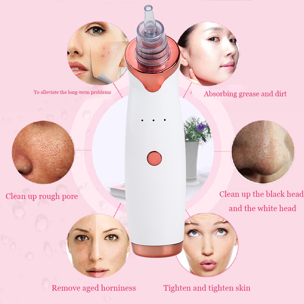 Blackhead Black Dot Remover Face Pore Vacuum Black Head Extractor Vacuum Suction Cleaner Facial Tool Nose Clean Tool