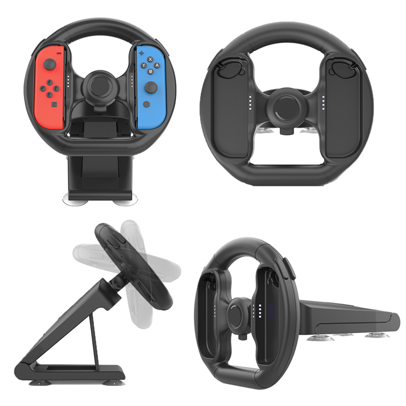 Steering Wheel Parts Components Controller Attachment with 4 Suction Cups for Nintendo Switch Racing Game NS Accessories
