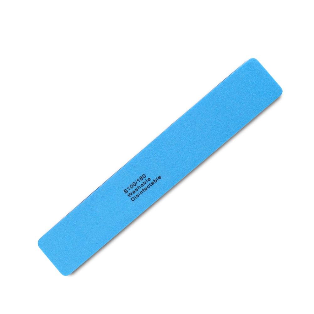 Nail Buffer File Manicure Pedicure Kleurrijke Schuren Buffer Block Dubbelzijdig Professionele Buffing Block Nail Art Manicure Gereedschappen: 1pcs Blue