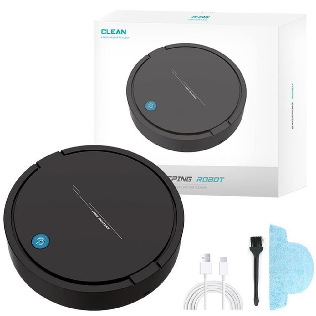 Smart Robot Vacuum Cleaner USB Rechargeable Automatic Sweeping Mopping Robotic Vacuum Cleaner Machine