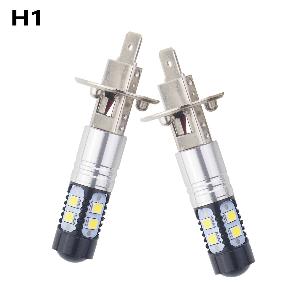 2 stks 1000LM H1 H3 T10 Auto LED Mistlamp High Power LED Mistlamp 50 w 6000 k Zwart case Anti-fog Lamp z70