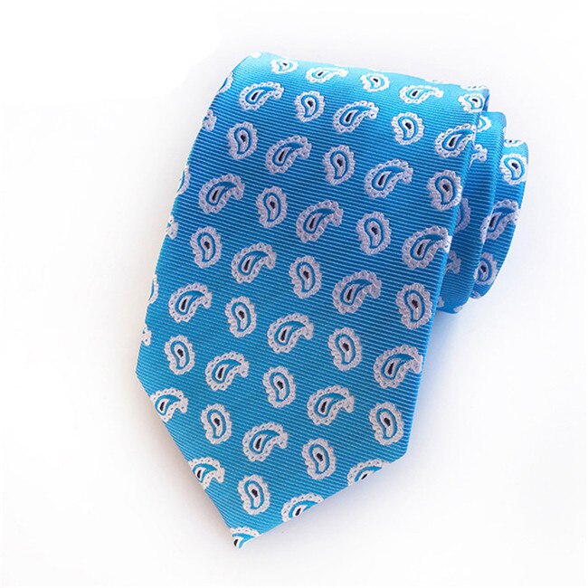 Ties for Men Wedding Business Formal Wear Neckties Polyester Jacquard Ties 8 CM Neckwear Men