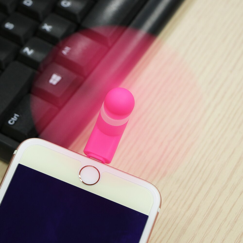 Bærbar telefon køler mini 2 in 1 telefon blæser til android til iphone blød køling smartphone sommerværktøj usb fan