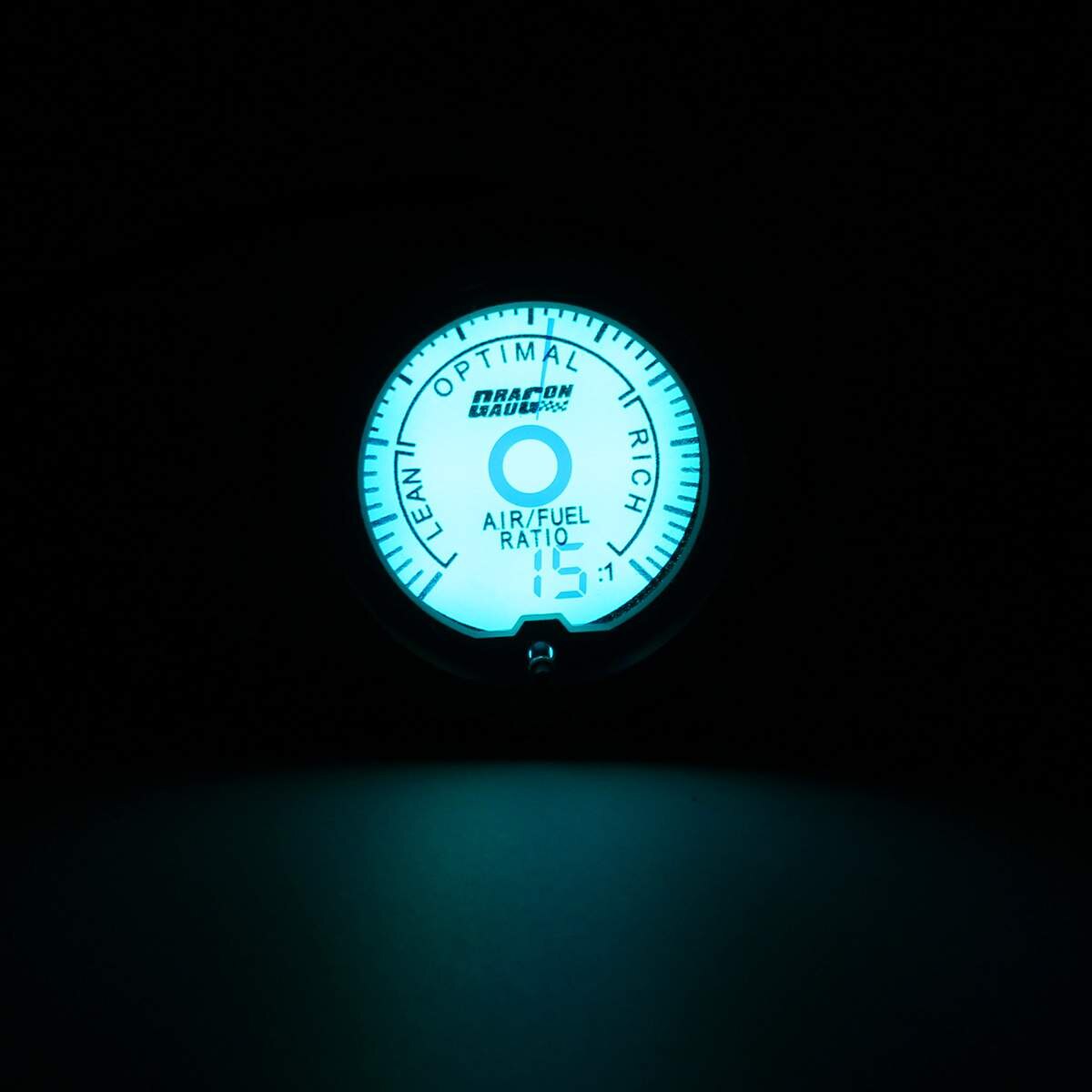 Universal 2" 52mm 12V Car Air Fuel Ratio Gauge Meter Digital LED Light Dual Display Auto Gauges