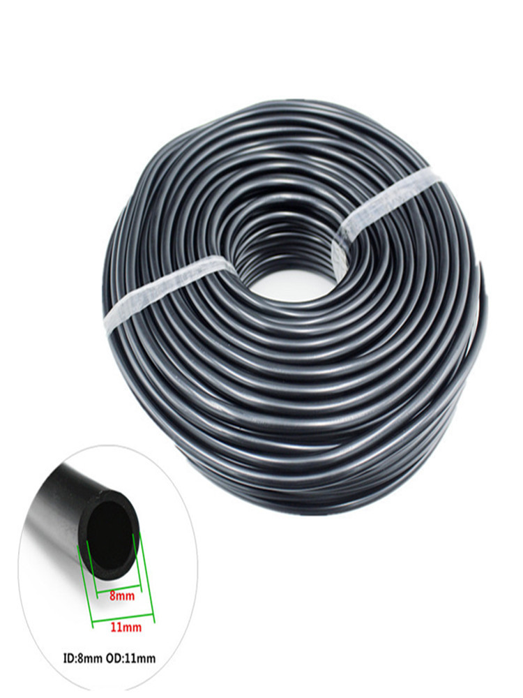 8/11mm Tuin Water PVC Slang 3/8 ''Bewatering Slang Tuinirrigatie Buis met Zwarte Snelkoppeling: Rood