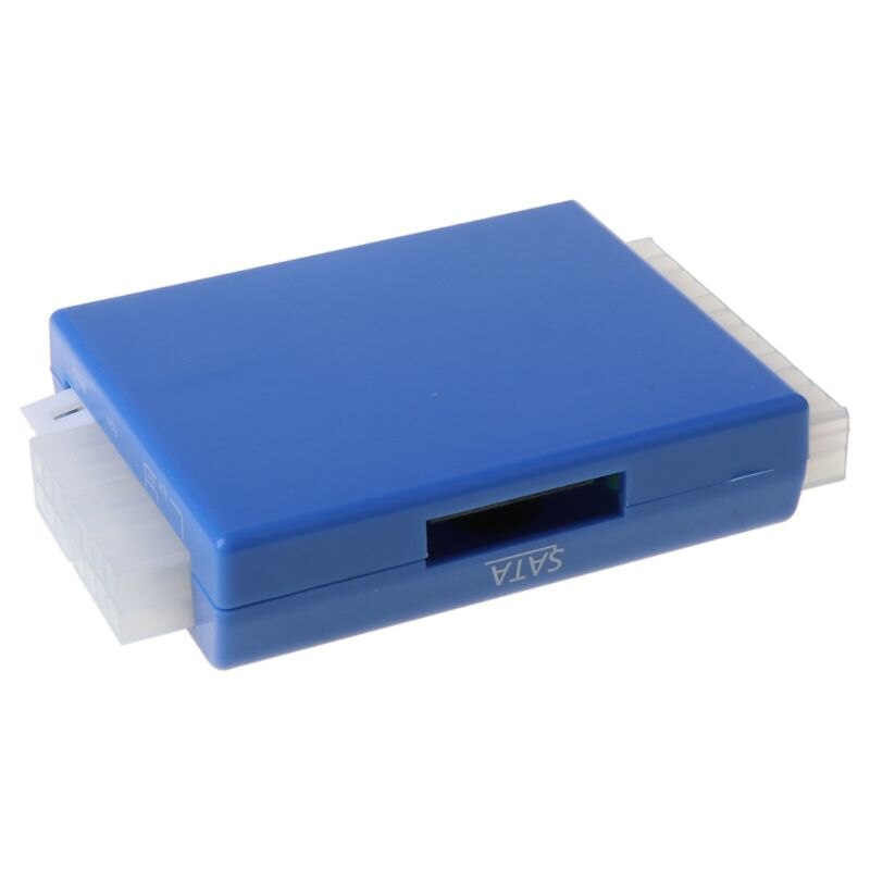 Pc 20/24- stift psu sata strömförsörjningstestare saus blå 28tc
