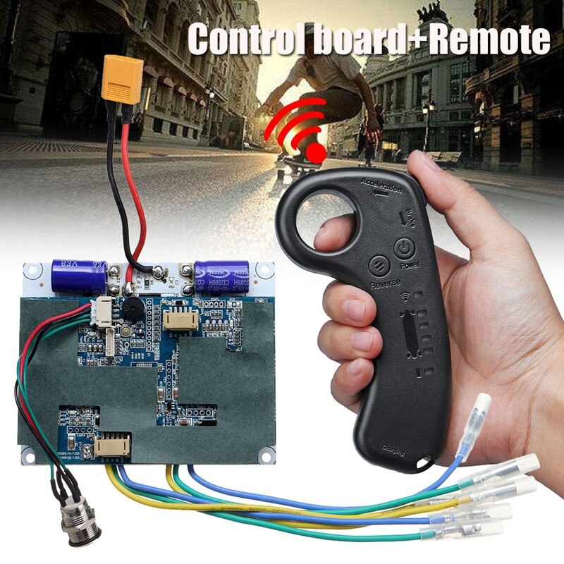 36V Doppio Motore Elettrico Ruota di Skateboard Longboard Unità di Controllo Remoto Zhengxuan Doppio Drive Scheda di Controllo del Motore Esc Hub Remoto