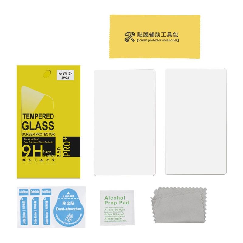 2pz anti-graffio Protezione Dello Schermo in Vetro Temperato Pellicola Protettiva per Nintend Interruttore Lite consolle di Gioco Accessori Da Gioco