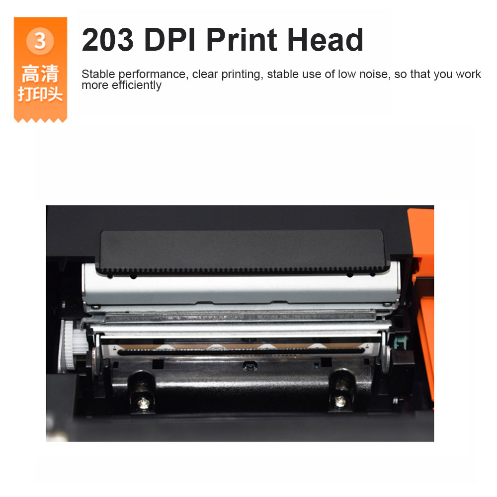 HZTZ-impresora térmica de recibos de 80mm, cortador automático de HZ-8360, impresora POS de cocina para restaurante, USB, LAN, Bluetooth