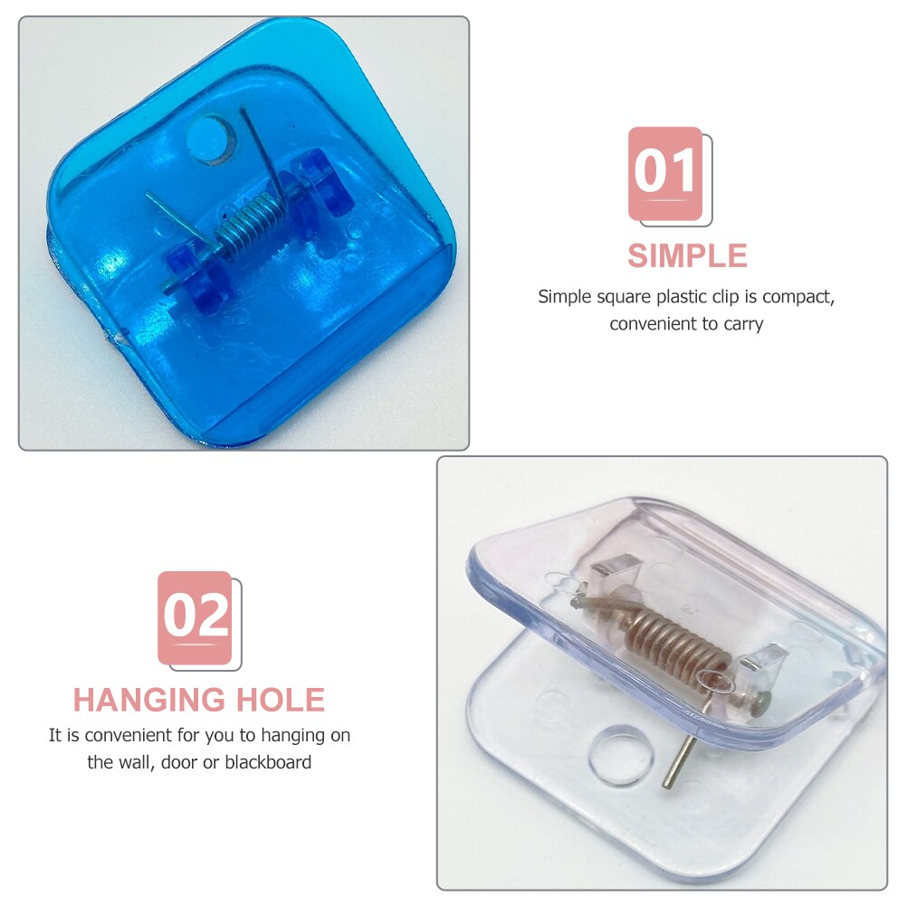 14Pcs Portable Plastic Clamps Adorable Plastic Clips Household Sealing Clips Office Supply