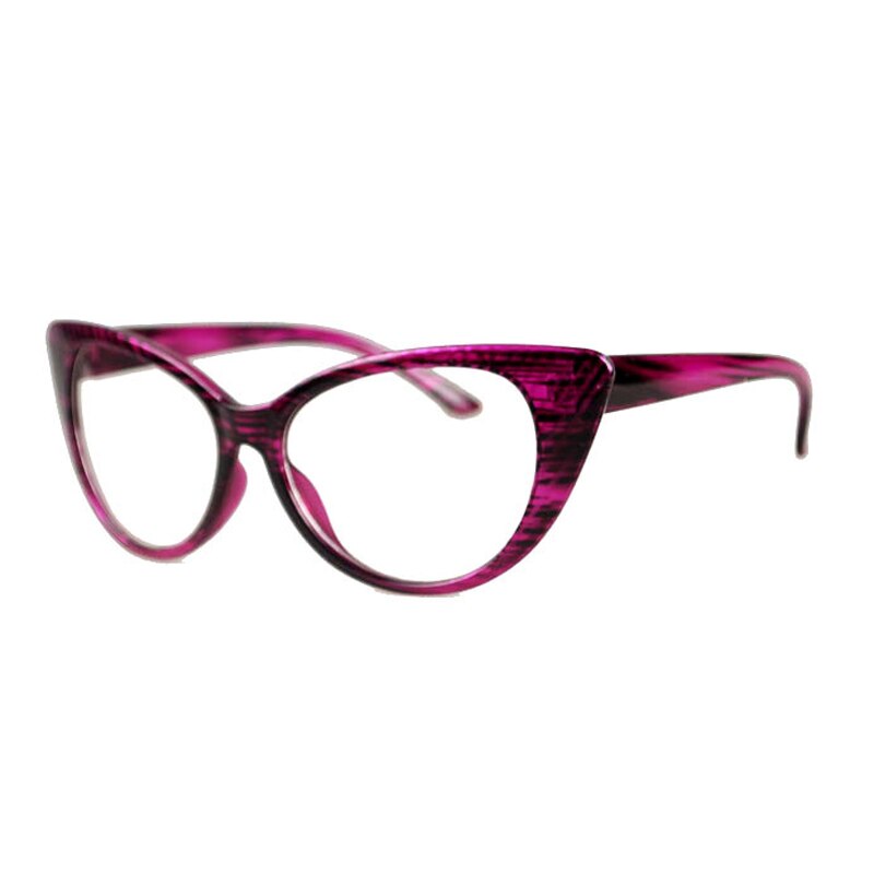 Olnylo retro cat eye brilmontuur met heldere lenzen, merk voor dames met blue-ray optische brilmontuur, bijziendheidslens, damesmontuur met gewone bril: T5