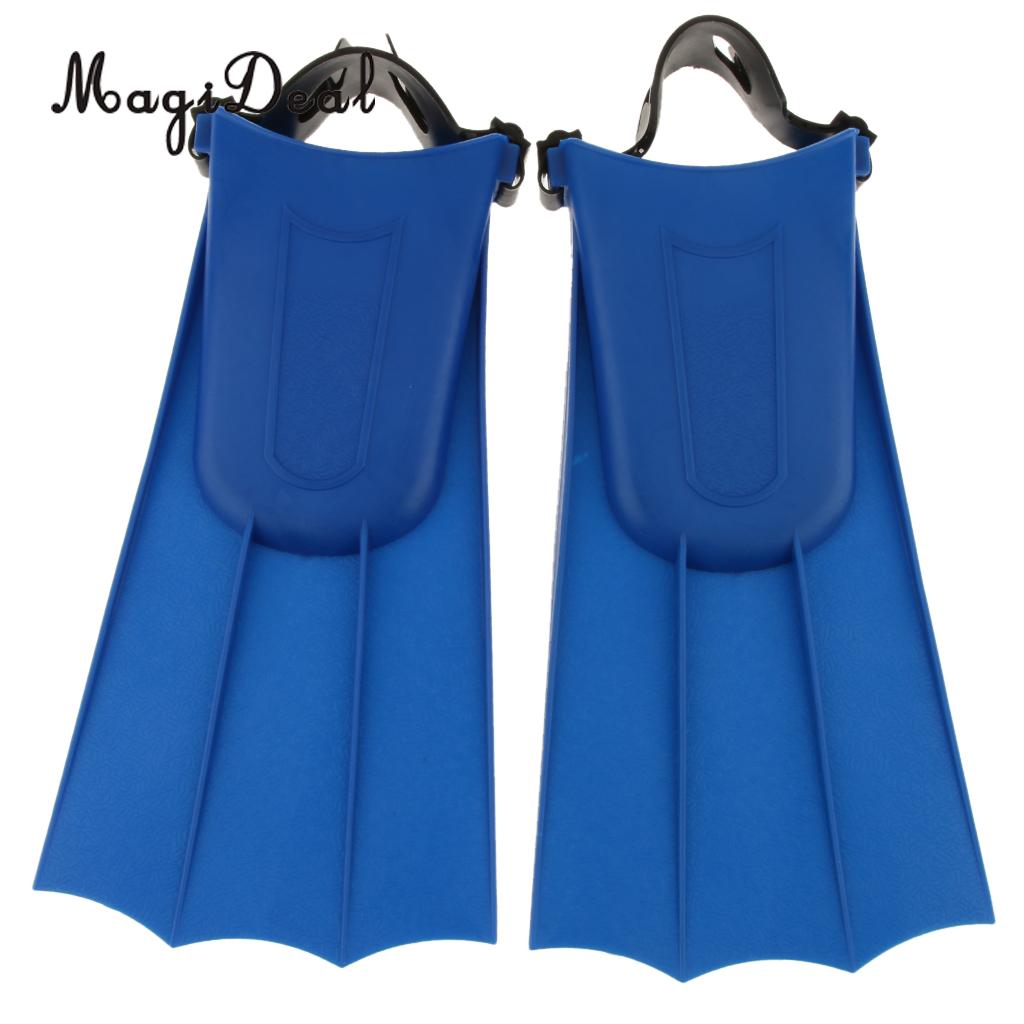 MagiDeal Adults Adjustable Flippers Fins Swimming Diving Learning Tools S/M/L/XL for Swimming Snorkeling Diving Fins Children: XL Blue