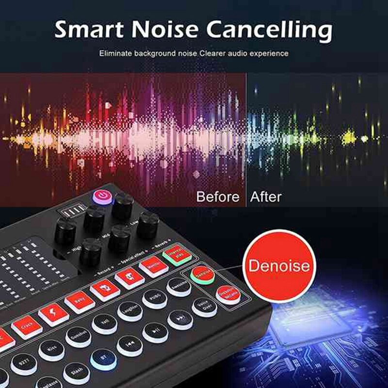 Audio sound card 3,5 mm microphone headset live broadcast studio telephone computer bluetooth sound adapter for computer