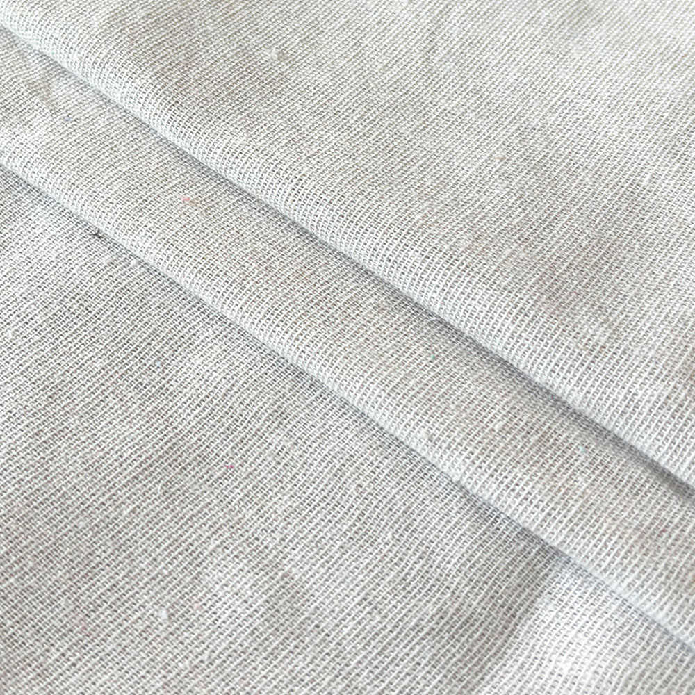 Tela cruda, pintura de retales, tela de lino y algodón de cáñamo, tela de arpillera, costura textil, acolchado, Material orgánico, decoración artesanal, 50x150cm: Grey