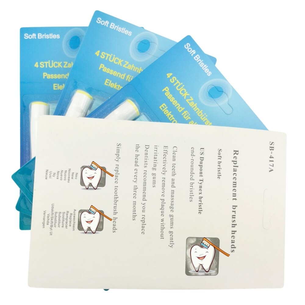 Fil dentaire Action/Trizone/Action croisée/double propre/sonique/Pul brosse à dents électrique sonique têtes de rechange précision Oral propre 10 paquet