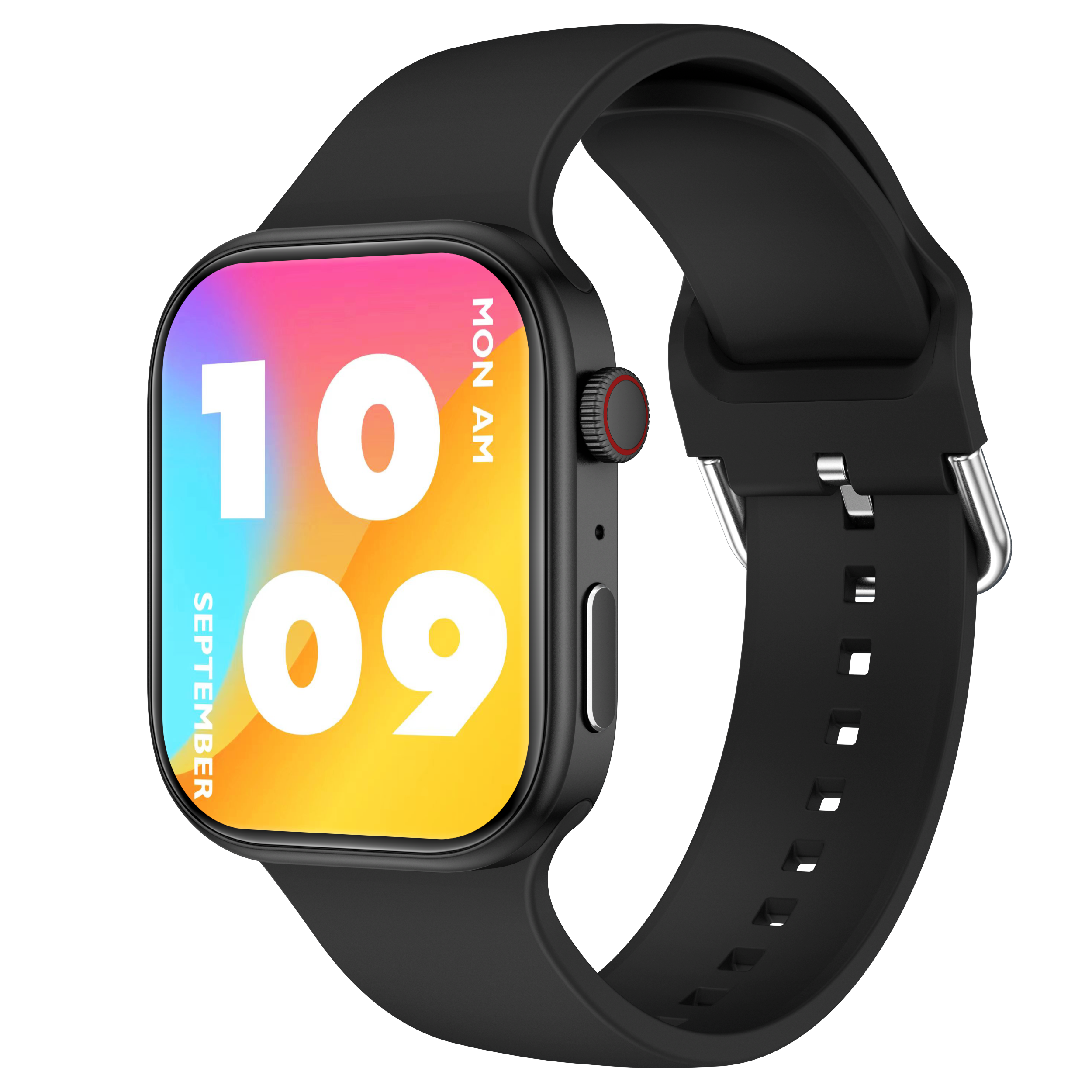 Novo smartwatch global 1.83 ''tela ips bluetooth chamada monitoramento de freqüência cardíaca à prova dwaterproof água esporte ao ar livre relógio inteligente para homens: Vermelho