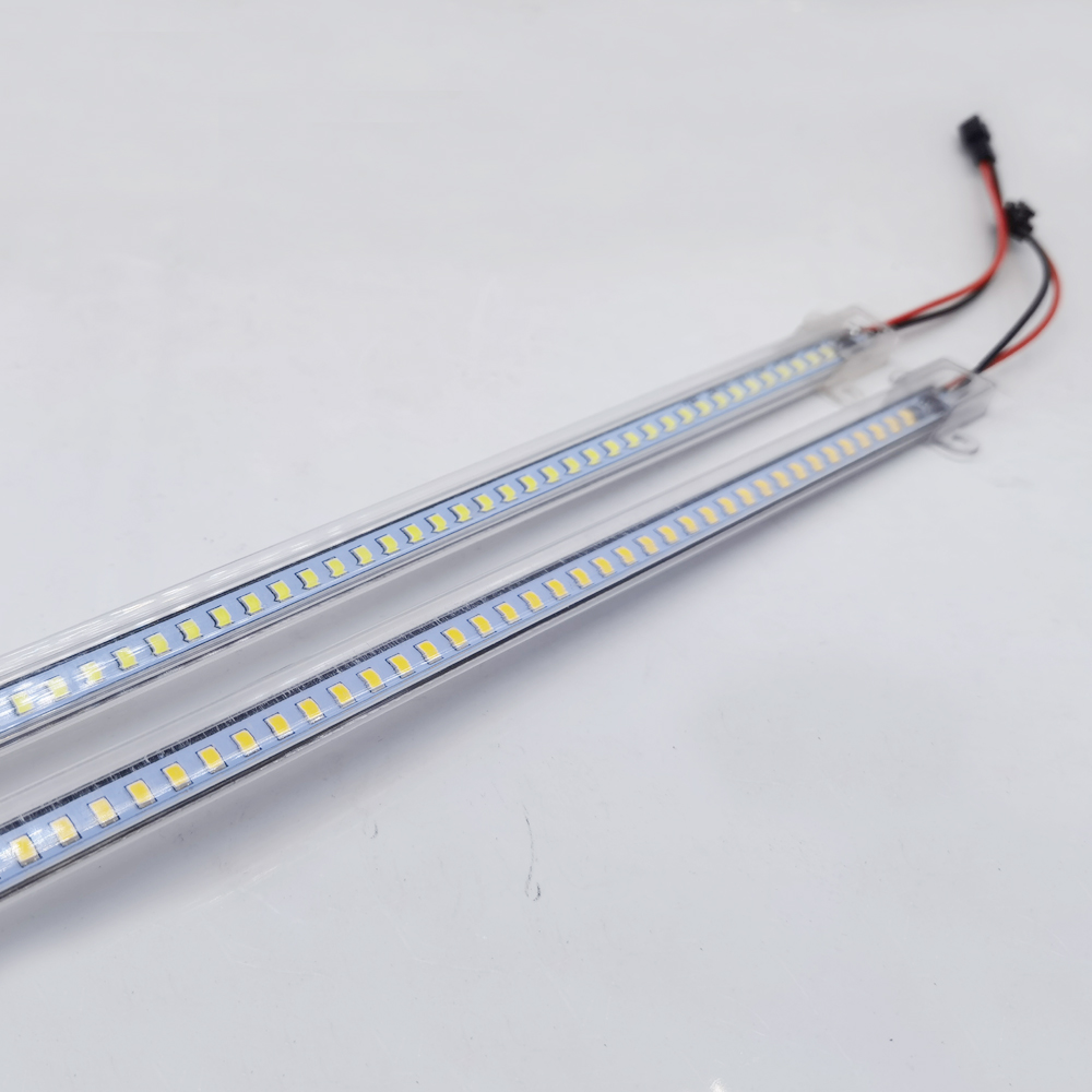 Tubos LED fluorescentes de ahorro de energía, barra de luz LED de 220V, 110V, 8W, 50cm, 72 LED, tira rígida de 2835 LED, 5 unidades/lote, alto brillo