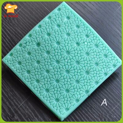 Textur designs spitze silikon form für kuchen dekorieren zucker paste formen: A