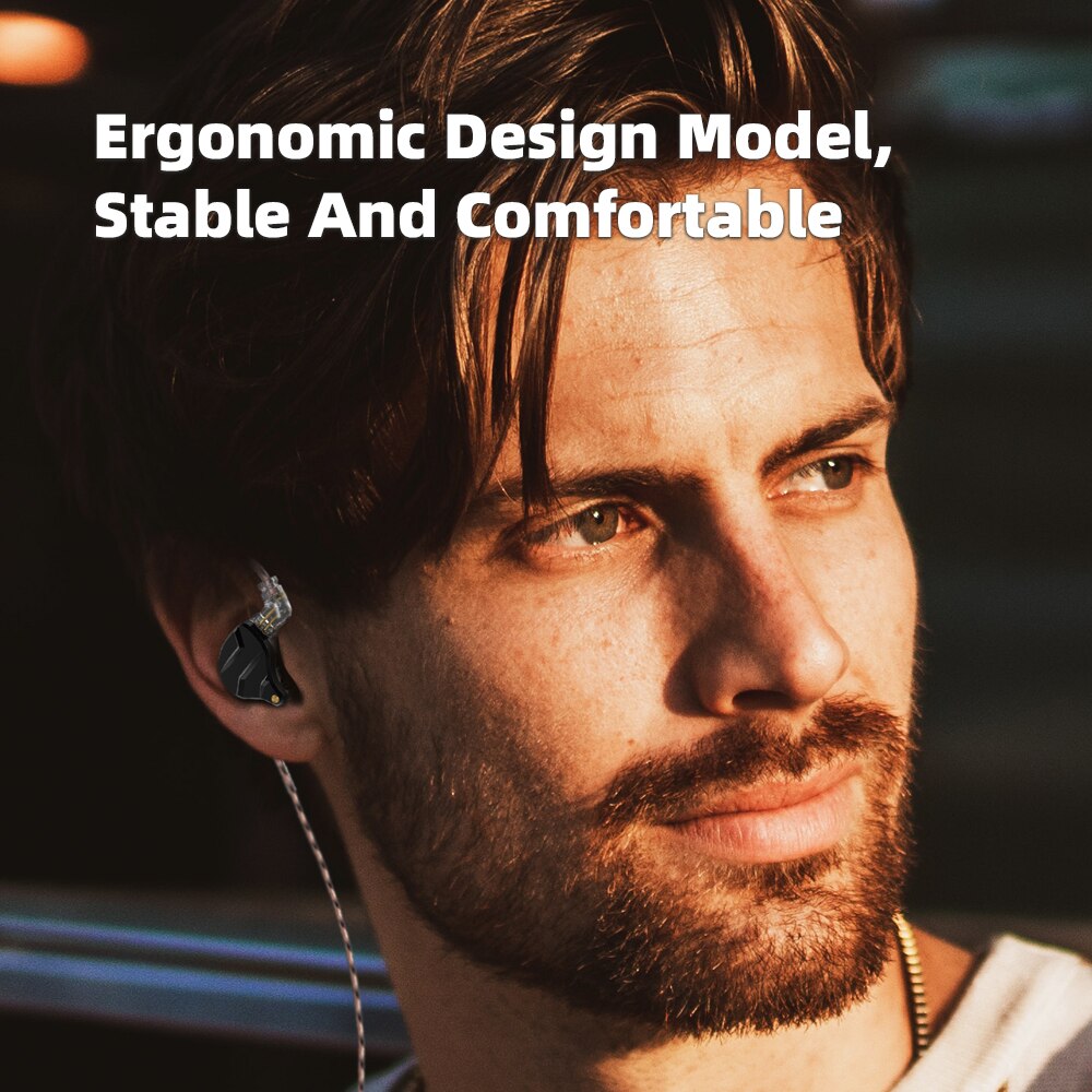 QKZ ZX1 Wired Headphones With Microphone HiFi Earphone Stereo Noise Cancelling Headset Bass Earbuds Sports Running Music Monitor