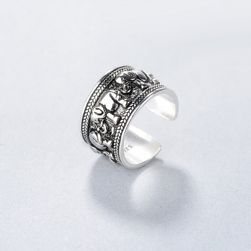 Persoonlijkheid Bohemian Vintage Olifant Ringen Voor Vrouwen Mannen Vintage Ringen Gothic Sieraden Valentines